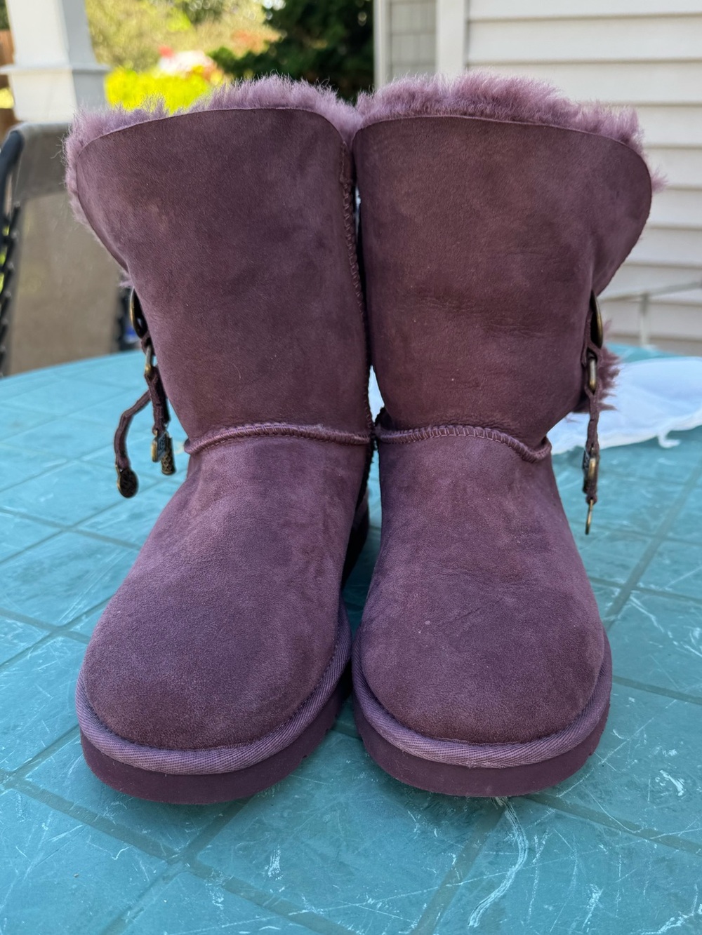 Women’s UGG Azalea charm boots in plum